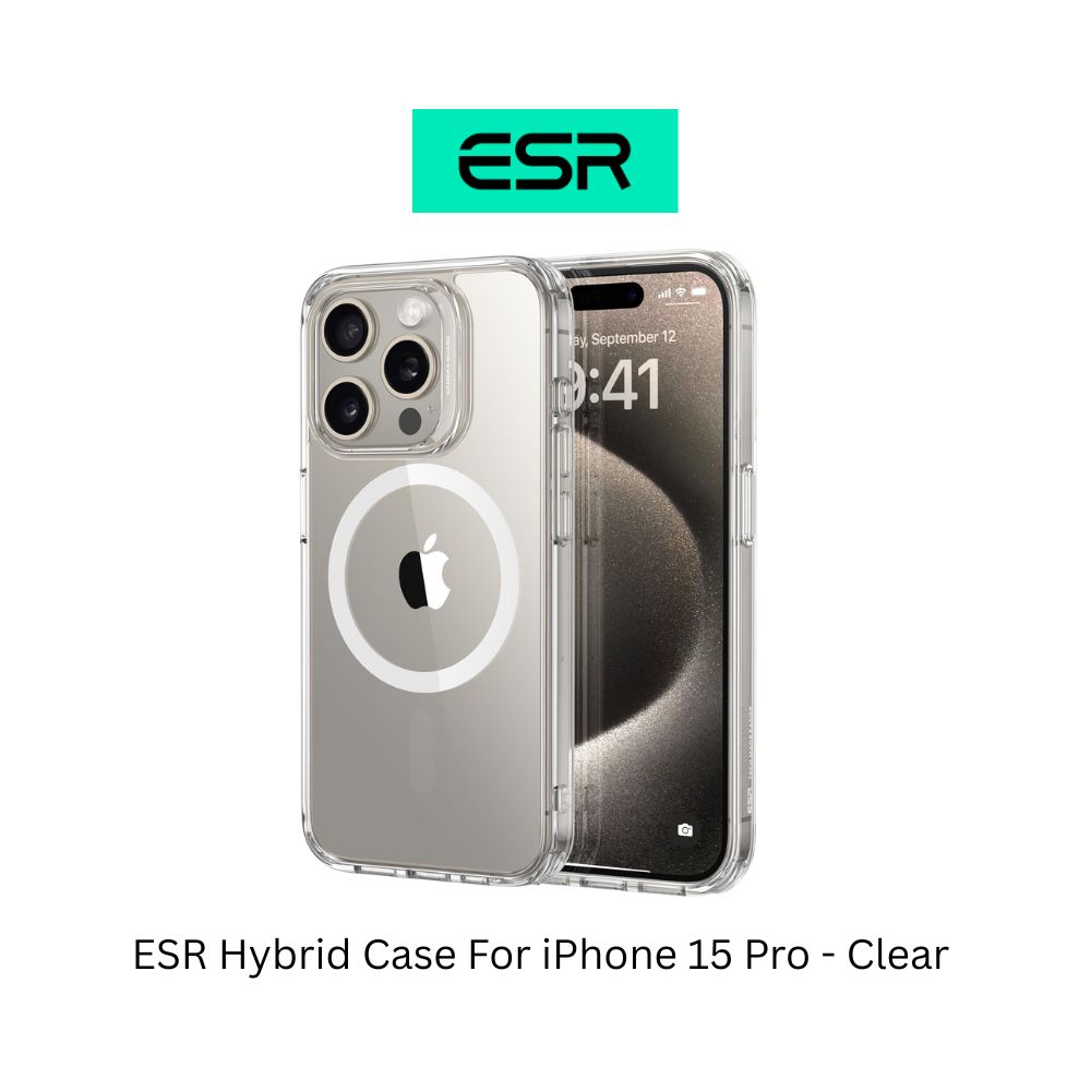ESR Hybrid Case For iPhone 15 Pro - Clear 1 ESR Hybrid Case iPhone 15 Pro Clear 1