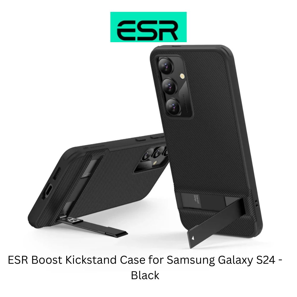 ESR Boost Kickstand Case for Samsung Galaxy S24 - Black 1